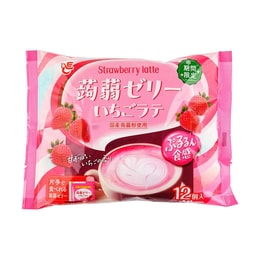 ACE BAKERY Konjac Jelly Strawberry Latte Flavor 7.61 oz