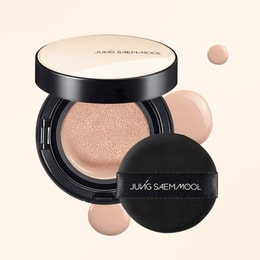JUNG SAEM MOOL Essential Skin Nuder Cushion Foundation in #19 Light SPF50+ PA+++ 0.49oz. + Refill Included